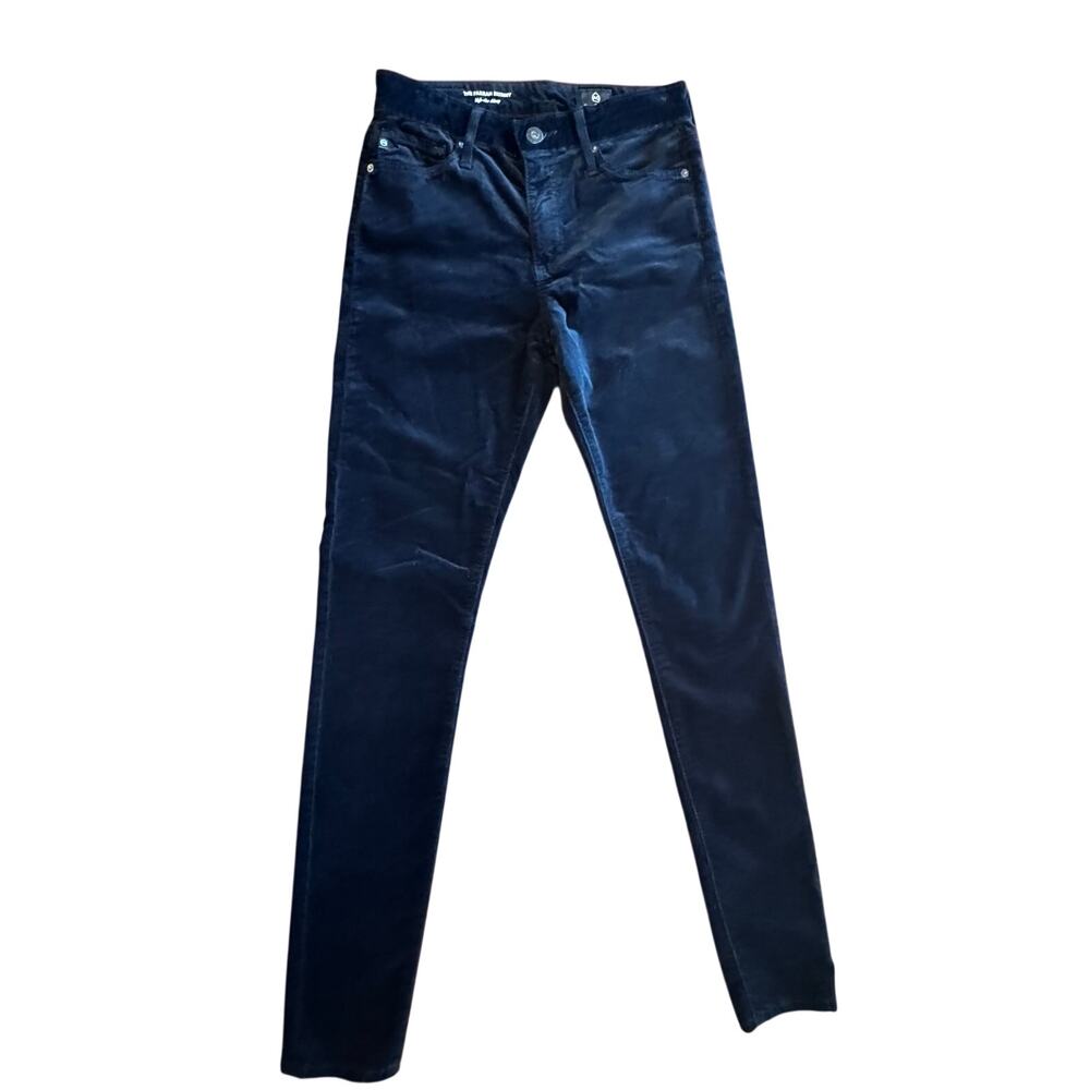 AG Adriano Goldschmied Farrah High-Rise Skinny Velvet Black 25